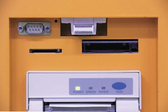 Geokarte IV SD card, CF card slot and built-in printer